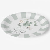 ユーカリ女子服ベビーシャワー紙プレート ペーパープレート (アングル)