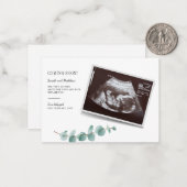 ユーカリ妊娠ベビー暴露 ノートカード (正面/裏面インサイチュ)