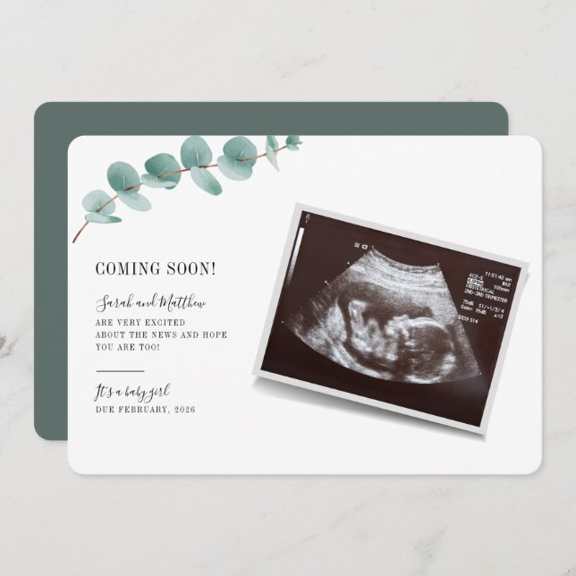 ユーカリ妊娠ベビー発表 (正面/裏面)