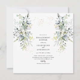 ユーカリ婚約ディナー招待状 招待状