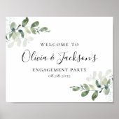 ユーカリ婚約パーティウェルカムサイン ポスター (正面)