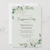 ユーカリ婚約パーティ 招待状 (正面)