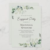 ユーカリ婚約パーティ 招待状 (正面/裏面)