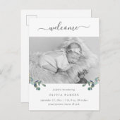 ユーカリ山 |写真の誕生のお知らせ ポストカード (正面/裏面)