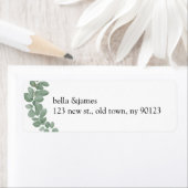 ユーカリ差出人住所ラベル ラベル (インサイチュ)