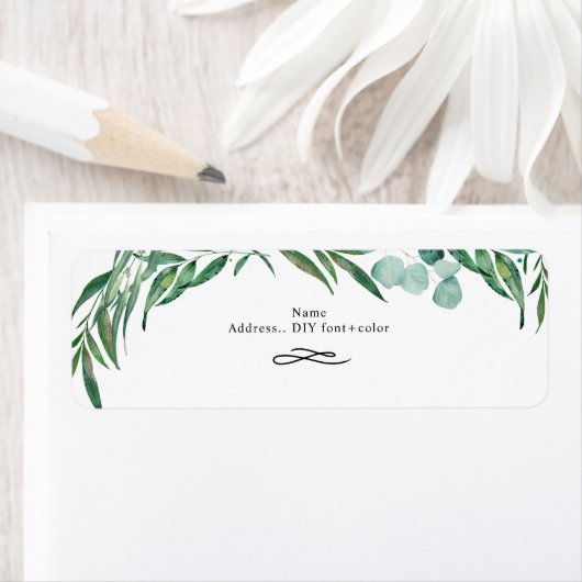 ユーカリ差出人住所 ラベル (インサイチュ)