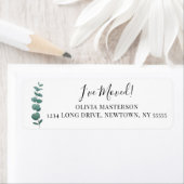 ユーカリ差出人住所 ラベル (インサイチュ)