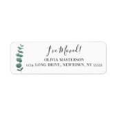 ユーカリ差出人住所 ラベル (正面)