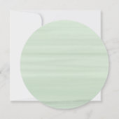 ユーカリ幾何モダンフレーム対シャワー 招待状 (裏面)