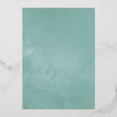 ユーカリ幾何学バーチャルシャワーbyメール 箔招待状 (裏面)