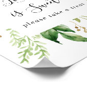 ユーカリ幾何学フローラ愛は甘いサイン ポスター (角)