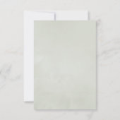 ユーカリ幾何学的ベビーシャワー サンキューカード (裏面)