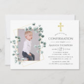 ユーカリ幾何学的確認 招待状 (正面)