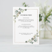 ユーカリ幾何学結婚詳細カード エンクロージャーカード (スタンド正面)