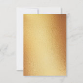 ユーカリ幾何金結婚箔 出欠カード (裏面)