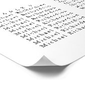 ユーカリ庭園の結婚式12表座席図 ポスター (角)