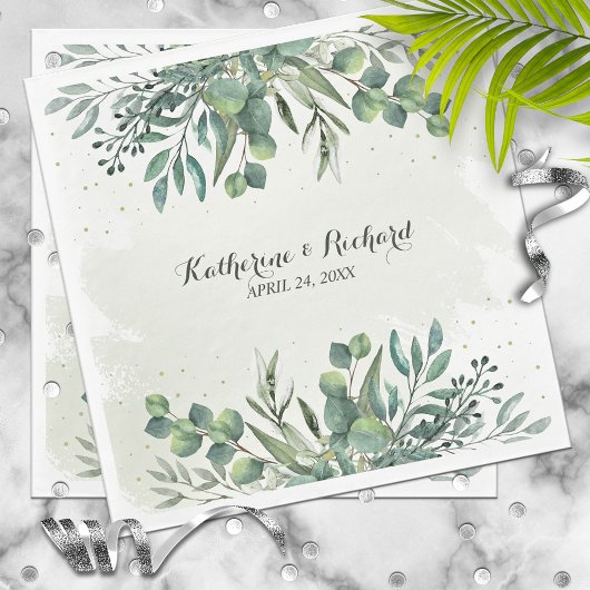 ユーカリ庭園の結婚式 スタンダードランチョンナプキン