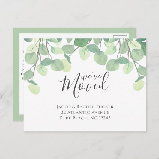 ユーカリ引っ越しました移動発表 ポストカード (正面/裏面)