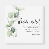 ユーカリ引越し 新しい住所のお知らせ マグネット (正面)