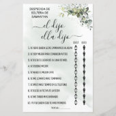 ユーカリ彼は彼女はシャワー二カ国語ゲームを言った (裏面)