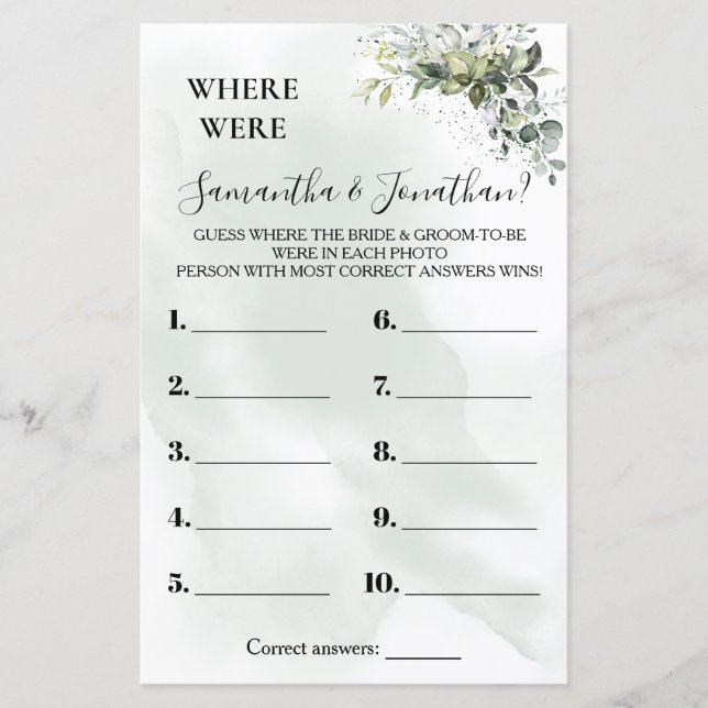 ユーカリ彼らはバイリンガルゲームをシャワーどこに行っていた (正面)