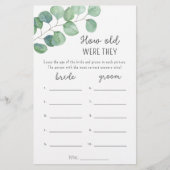 ユーカリ彼らは何歳だったブライダルゲーム (正面)