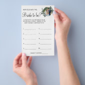 ユーカリ彼女のシャワーゲームカードは何歳だったか推測 チラシ (ハンドル)