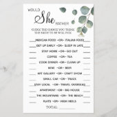 ユーカリ彼女はむしろゲームカードをシャワー チラシ (正面)