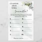 ユーカリ彼女はバイリンガルのゲームをシャワーを浴びた (裏面)