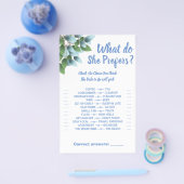 ユーカリ彼女はブライダルシャワーゲームカードを好む チラシ (シングル)