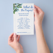 ユーカリ彼女はブライダルシャワーゲームカードを好む チラシ (ハンドル)