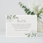 ユーカリ悔やみや弔慰葬儀 サンキューカード (スタンド正面)