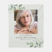 ユーカリ愛の記憶メモリアル記念 フリースブランケット (正面)