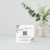 ユーカリ愛QRコードの写真結婚を撮影 エンクロージャーカード (スタンド正面)