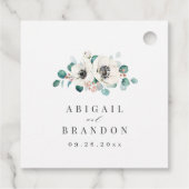 ユーカリ感謝していアネモン結婚フローラ フェイバータグ (裏面)