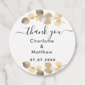 ユーカリ感謝していゴールデン結婚ユー フェイバータグ (正面)