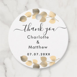 ユーカリ感謝していゴールデン結婚ユー フェイバータグ