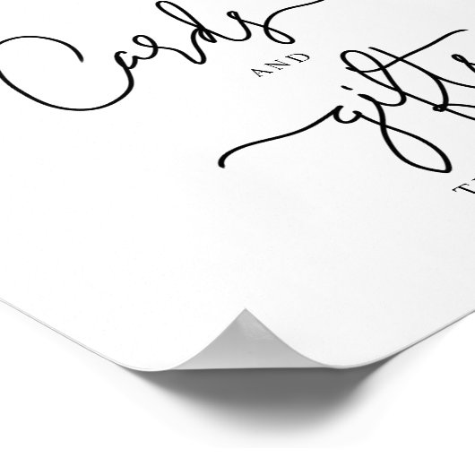 ユーカリ我々はカードとギフトを待つことができる ポスター (角)