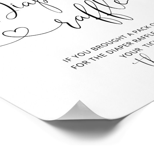 ユーカリ我々は真摯におむつラッフルを待つことができる ポスター (角)