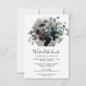 ユーカリ我々は結び付けた結び目の駆け落ち発表 招待状 (正面)