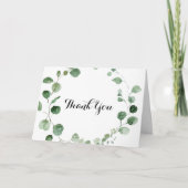 ユーカリ折り結婚畳みサンキューカード サンキューカード (正面)