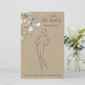 ユーカリ推測ドレスブライダルシャワーゲームスタット (スタンド正面)