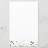 ユーカリ推測ドレスブライダルシャワーゲームスタット (裏面)