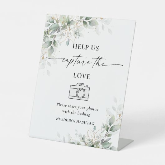 ユーカリ救済金ゴールドラブサインを捉える 台座サイン (正面)