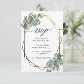 ユーカリ斜枠RSVP 出欠カード (スタンド正面)