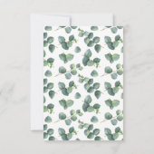 ユーカリ斜枠RSVP 出欠カード (裏面)