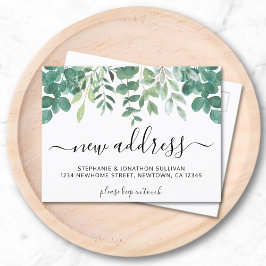 ユーカリ新しいアドレスの移動 案内ポストカード