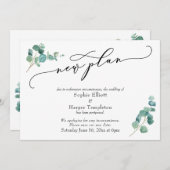 ユーカリ新計画延期結婚発表 招待状 (正面/裏面)