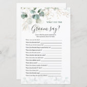 ユーカリ新郎がゲームと言った事 (正面/裏面)