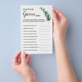 ユーカリ新郎がシャワーゲームカードと言ったことは チラシ (ハンドル)